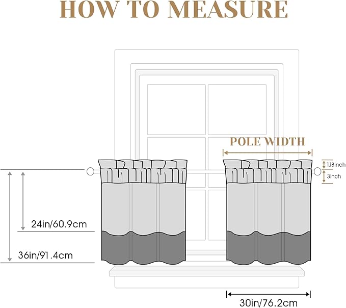 HOMEIDEAS Non-See-Through Light Pink Privacy Sheer Curtains, 30 X 24 Inches Long 2 Panels Sheer Curtains Light Filtering Window Drapes for Bedroom Living Room