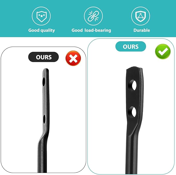 8 Pcs Curtain Tie Backs Curtain Wall Hooks Black Curtain Holdbacks U Shaped Curtain Pull Backs Black Metal Decorative Curtain Hooks for Drapes Wall Mounted Curtain Tie Holders Come with Screws