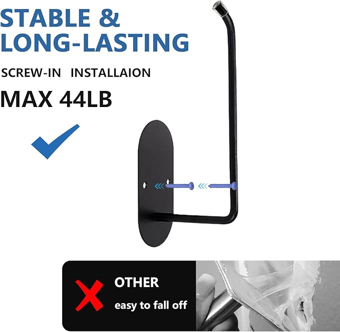 2 pcs Curtain tiebacks Hooks Screw-in, Curtain holdbacks Wall Mounted, Curtain Holders for Drapes, Curtain Pull Backs 304 Stainless Steels, Curtain Tie Backs