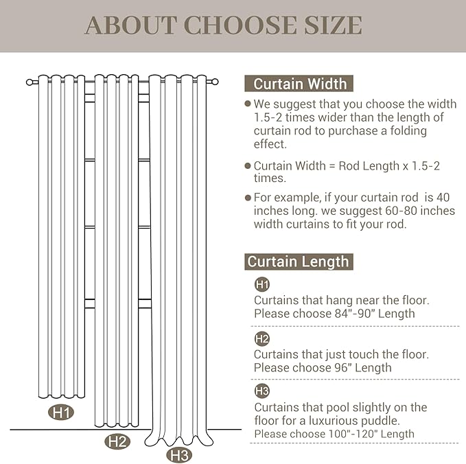 102 Inch Linen Pleated Curtains for Living Room, Pinch Pleated Curtain with Rings Hooks Semi Sheer Light Filtering Memory Trained Window Drapes for Bedroom Dining Room, 40W, Snow White, 2 Panel