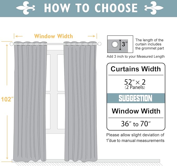 ChrisDowa 100% Blackout Curtains 102 inch Long for Bedroom with Black Liner, 2 Thick Layers Total Blackout Thermal Insulated Grommet Window Curtains 2 Panels Set (Cappuccino, 52 x 102 Inch)