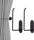 2 pcs Curtain tiebacks Hooks Screw-in, Curtain holdbacks Wall Mounted, Curtain Holders for Drapes, Curtain Pull Backs 304 Stainless Steels, Curtain Tie Backs