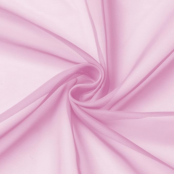 Aiyufeng Sheer Pink Curtains 72inches Long