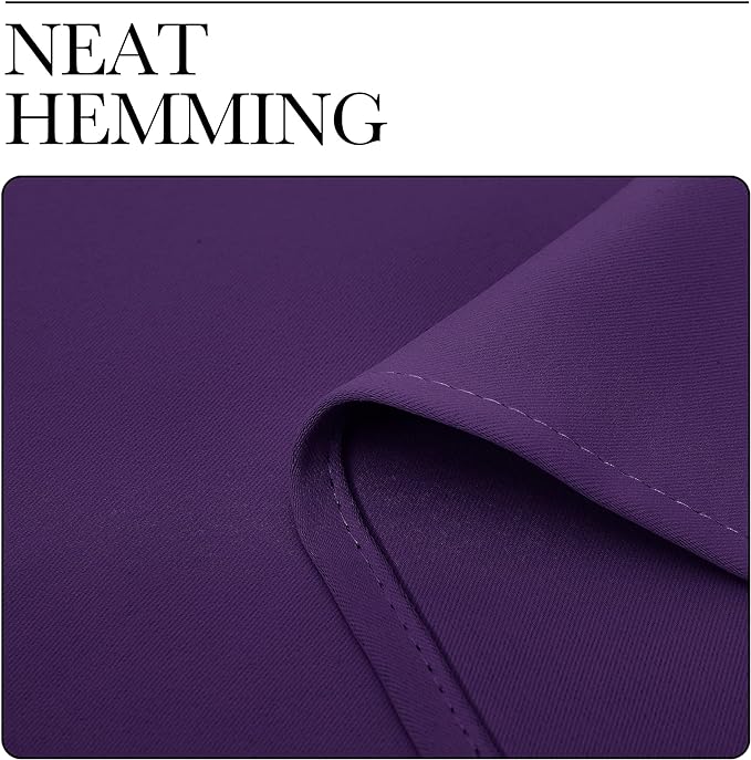 NICETOWN Blackout Curtains for RV Windows, Royal Purple, 29" by 20", 2 Panels, Room Darkening Window Curtain Panels, Easy-Care Solid Thermal Insulated Draperies/Drapes for Daughter Room