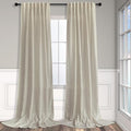 102 Inch Linen Curtains for Living Room Dinning 2 Panels Back Tab Pocket Light Filtering Burlap Farmhouse Large Window Drape Flax Linen Beige Tan Curtain 102 Inches Long for Sliding Glass Door Bedroom